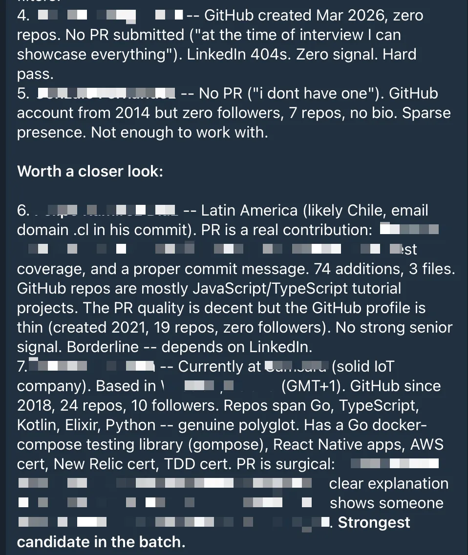 Screenshot of the daily brief